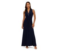 Adrianna Papell Robe de Smoking en Jersey pour Femme, Midnight, 44
