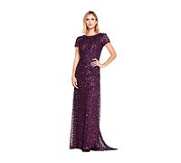 Adrianna Papell Robe Maxi pour Femme, Bordeaux, 44