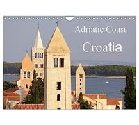 Adriatic Coast Croatia / UK-Version (Wall Calendar 2026 DIN A4 landscape), CALVENDO 12 Month Wall Calendar: Highlights of the Adriatic Coast of Croatia from Istria to Dubrovnik