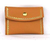 Adriatique Maroquinerie portarosario avec Bouton en Cuir, profilé en Or cm 8,5 x 6-Colore Marrone-confezione de 20 pezzi-in Stock