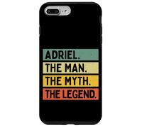 Adriel The Man The Myth The Legend Citation Humoristique personnalisée Coque pour iPhone 7 Plus/8 Plus