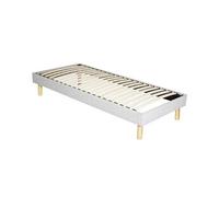 Adrien - solide et confortable sommier tapissier + pieds en 18 cm - 70x190 - 13 lattes - montage rapide et facile - epaisseur du metal +/- 1,2 mm