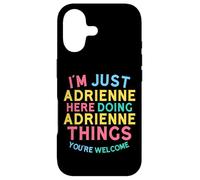 Adrienne Fait des Choses drôles avec Adrienne Name Coque pour iPhone 17