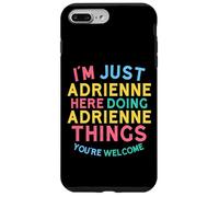 Adrienne Fait des Choses drôles avec Adrienne Name Coque pour iPhone 7 Plus/8 Plus