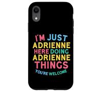 Adrienne Fait des Choses drôles avec Adrienne Name Coque pour iPhone XR