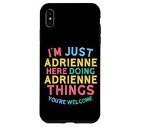 Adrienne Fait des Choses drôles avec Adrienne Name Coque pour iPhone XS Max