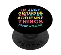Adrienne Fait des Choses drôles avec Adrienne Name PopSockets PopGrip Adhésif