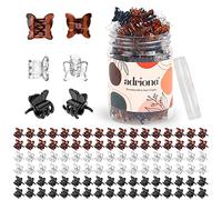ADRIONE Petites pinces à cheveux papillon pour femme, lot de 100 petites pinces à cheveux pour femme, mini pinces à cheveux pour cheveux fins