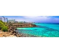 adrium 101349751 Poster 140 x 50 cm : Belle plage sur l'île de Chypre, Baie de Fig Tree Bay