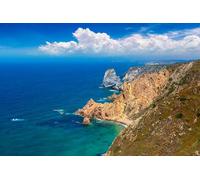 adrium 188296420 Poster 90 x 60 cm : Cabo da Roca. Falaises et rochers sur la côte atlantique à Sintra par une belle journée d'été, Portugal