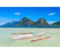 adrium Affiche 110 x 70 cm : bateau traditionnel philippin Bangka ou Banca dans la province d'El Nido, île de Palawan aux Philippines