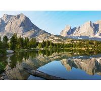 adrium Tableau acrylique 40 x 30 cm : randonnée dans la gamme Wind River dans le Wyoming, aux États-Unis, saison estivale (207836333)