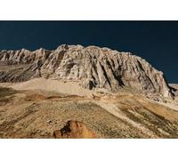 adrium Tableau Alucomposite 80 x 50 cm : vue aérienne d'un chemin menant à un impressionnant paysage de montagne en Turquie. Vue panoramique