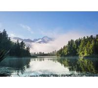 adrium Tableau composite en aluminium 120 x 80 cm : beaux paysages naturels - Réflexion culinaire au lac Matheson, île du Sud, Nouvelle-Zélande (151417743)