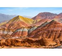 adrium Tableau composite en aluminium 140 x 90 cm : Rainbow Hills Scenic Zone du géoparc national de Zhangye à Zhangye Town, Gansu, Chine (238478259)