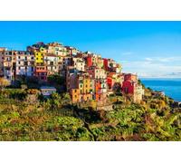 adrium Tableau composite en aluminium 80 x 50 cm : Corniglia est une petite ville du parc national des Cinque Terre, province de La Spezia en région Ligurie, Italie du Nord