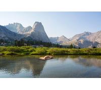 adrium Tableau en bois 50 x 30 cm : randonnée dans la gamme Wind River dans le Wyoming, aux États-Unis, saison estivale (208058656)