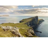 adrium Tableau en bois 60 x 40 cm : Neist Point Cliff, un célèbre monument avec un phare près de Glendale, l'île de Skye, en Écosse (63304529)