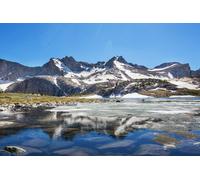 adrium Tableau en bois 80 x 50 cm : randonnée dans la gamme Wind River dans le Wyoming, aux États-Unis, saison estivale (205553831)
