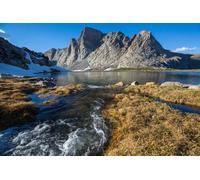 adrium Tableau en bois 90 x 60 cm : randonnée dans la gamme Wind River dans le Wyoming, aux États-Unis, saison estivale (206544021)