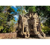 adrium Tableau en bois de 80 x 50 cm : le temple Angkor Wat au Cambodge est le plus grand monument religieux au monde et un site du patrimoine mondial