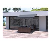Adro - Store Banne Manuel 3 X 2,5 M Gris Polyester Gris