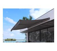 Store banne manuel 4 x 2.5 m gris polyester ADRO