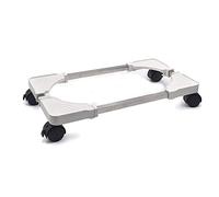Adromy Support de processeur Mobile réglable pour Ordinateur Portable avec roulettes verrouillables Blanc