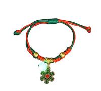 Adrosstoller Bracelet de Noël tissé à la main multicolore tissé à la main Bijoux d'amitié Bracelets de perles pour cadeau, comme décrit, pas de pierre précieuse