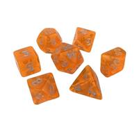 Adrosstoller Jeu de dés polyédriques en acrylique transparent multi-faces pour jeu de rôle - Petite décoration portable