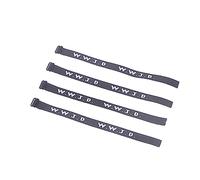 Adrosstoller Lot de 4 bracelets tissés « What would Jesus Do » - Bracelets religieux chrétiens WWJD - Bracelets de perles pour cadeau, comme décrit, pas de pierre précieuse, comme décrit, pas de