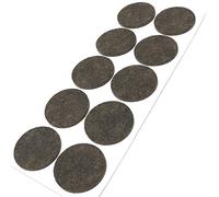 Adsamm® / 10 x Patins en Feutre/Bruns/Ø 45 mm/Rond/épaisseur 3,5 mm/Patins glisseurs Auto-adhésifs de qualité optimale