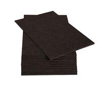 Adsamm® / 10 x patins en feutre extra forts / bruns / 200x300 mm / rectangulaire / épaisseur 5,5 mm / patins glisseurs auto-adhésifs haut de gamme