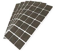 Adsamm® / 105 x patins en feutre / bruns / 30x30 mm / carré / épaisseur 3,5 mm / patins glisseurs auto-adhésifs de qualité optimale