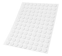 Adsamm® / 108 x Patins en Feutre/Blancs/Ø 10 mm/Rond / 1,5 mm d' épaisseur/Patins glisseurs Auto-adhésifs de qualité optimale de Adsamm®