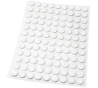Adsamm® / 108 x Patins en Feutre/Blancs/Ø 10 mm/Rond/épaisseur 3,5 mm/Patins glisseurs Auto-adhésifs de qualité optimale