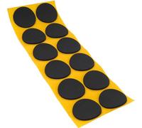 Adsamm® / 12 x Patins antidérapants Autocollants en Caoutchouc cellulaire EPDM/ø 40 mm/Noir/Rond/Patins antidérapants de 2,5 mm d'épaisseur