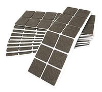 Adsamm® / 120 x patins en feutre / bruns / 35x35 mm / carré / épaisseur 3,5 mm / patins glisseurs auto-adhésifs de qualité optimale