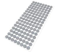 Adsamm® / 128 x Patins en Feutre/Gris/Ø 12 mm/Rond/épaisseur 3,5 mm/Patins glisseurs Auto-adhésifs de qualité optimale