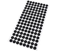 Adsamm® / 128 x Patins en Feutre/Noirs/Ø 12 mm/Rond / 1,5 mm d' épaisseur/Patins glisseurs Auto-adhésifs de qualité optimale de Adsamm®