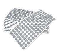 Adsamm® / 1280 x Patins en Feutre/Gris/Ø 12 mm/Rond/épaisseur 3,5 mm/Patins glisseurs Auto-adhésifs de qualité optimale