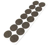 Adsamm® / 14 x Patins en Feutre/Bruns/Ø 32 mm/Rond/épaisseur 3,5 mm/Patins glisseurs Auto-adhésifs de qualité optimale