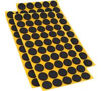 Adsamm® / 150 x Patins antidérapants Autocollants en Caoutchouc cellulaire EPDM/ø 20 mm/Noir/Rond/Patins antidérapants de 2,5 mm d'épaisseur