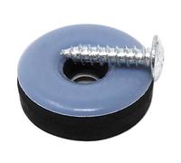 Adsamm® / 16 x patins en PTFE haut de gamme avec vis / bleu-gris / Ø 25 mm / rond / patins glisseurs qualité premium de Adsamm®