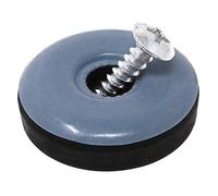 Adsamm® / 16 x patins en PTFE haut de gamme avec vis / bleu-gris / Ø 30 mm / rond / patins glisseurs qualité premium de Adsamm®