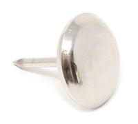 Adsamm® / 16 x patins glisseurs en métal avec clou / argentés / Ø 18 mm / rond / pieds glisseurs en métal à clou pour meubles, de qualité optimale de Adsamm®