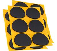 Adsamm® / 18 x Patins antidérapants Autocollants en Caoutchouc cellulaire EPDM/ø 70 mm/Noir/Rond/Patins antidérapants de 2,5 mm d'épaisseur
