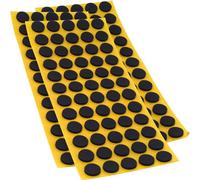Adsamm® / 180 x Patins antidérapants Autocollants en Caoutchouc cellulaire EPDM/ø 14 mm/Noir/Rond/Patins antidérapants de 2,5 mm d'épaisseur
