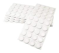 Adsamm® / 180 x patins en feutre / blancs / Ø 24 mm / rond / épaisseur 3,5 mm / patins glisseurs auto-adhésifs de qualité optimale