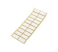 Adsamm® / 20 x Patins antidérapants Autocollants en Caoutchouc cellulaire EPDM / 20x40 mm/Blanc/rectangulaire/Patins antidérapants de 2,5 mm d'épaisseur